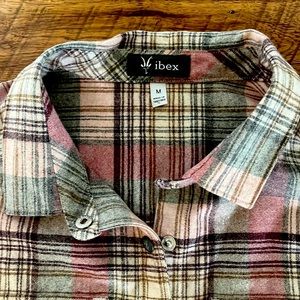 Ibex wool long sleeve flannel